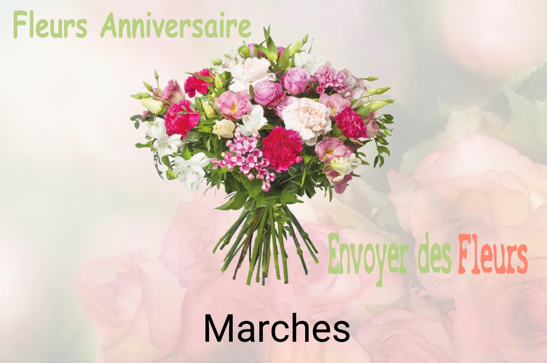 Bouquet de fleurs d’anniversaire livré à Marches